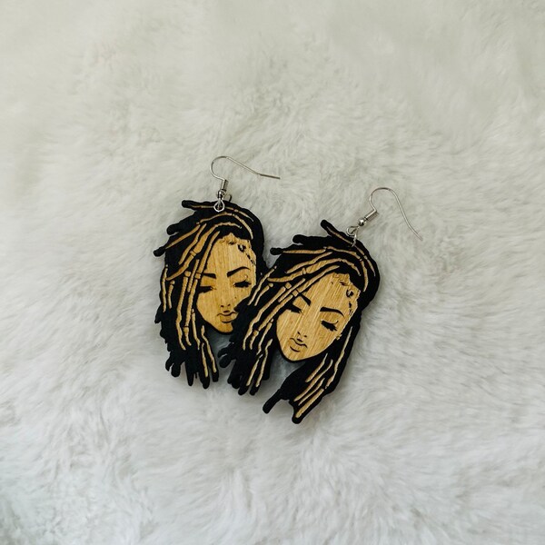 Black Girl Earrings Etsy