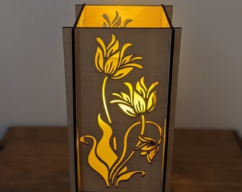 Daffodil Lantern Candle Holder Vase