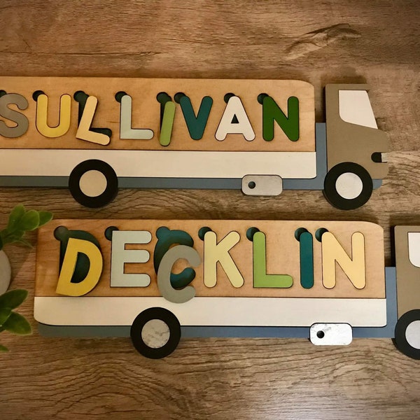 Truck Name Puzzle svg