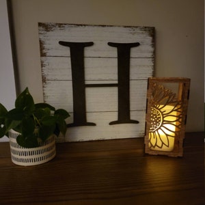 Sunflower vase/candle holder svg