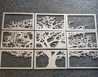 9 Panel Tree of Life SVG