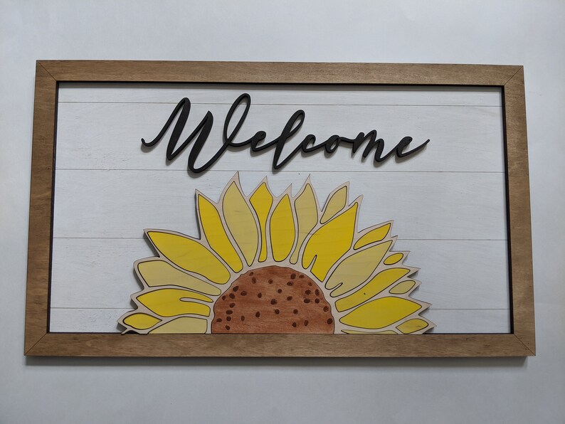 Download Sunflower Sign SVG | Etsy