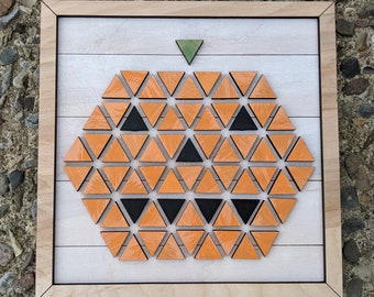 Geometric Pumpkin sign SVG