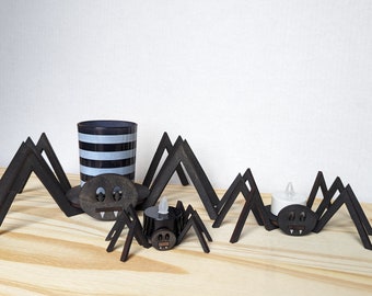 Bougeoir araignée SVG Halloween