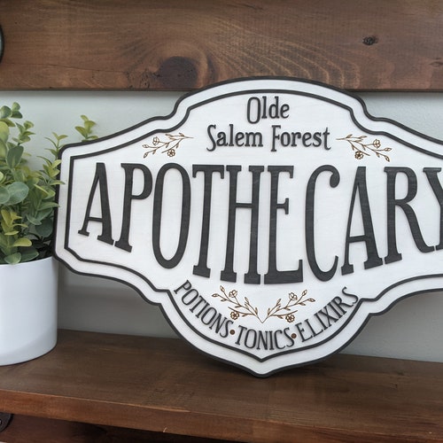 Custom Personalized Witch Canvas - Halloween Gift Idea For Witch Lovers - Witchy Decor - Olde Salem Apothecary main image 1