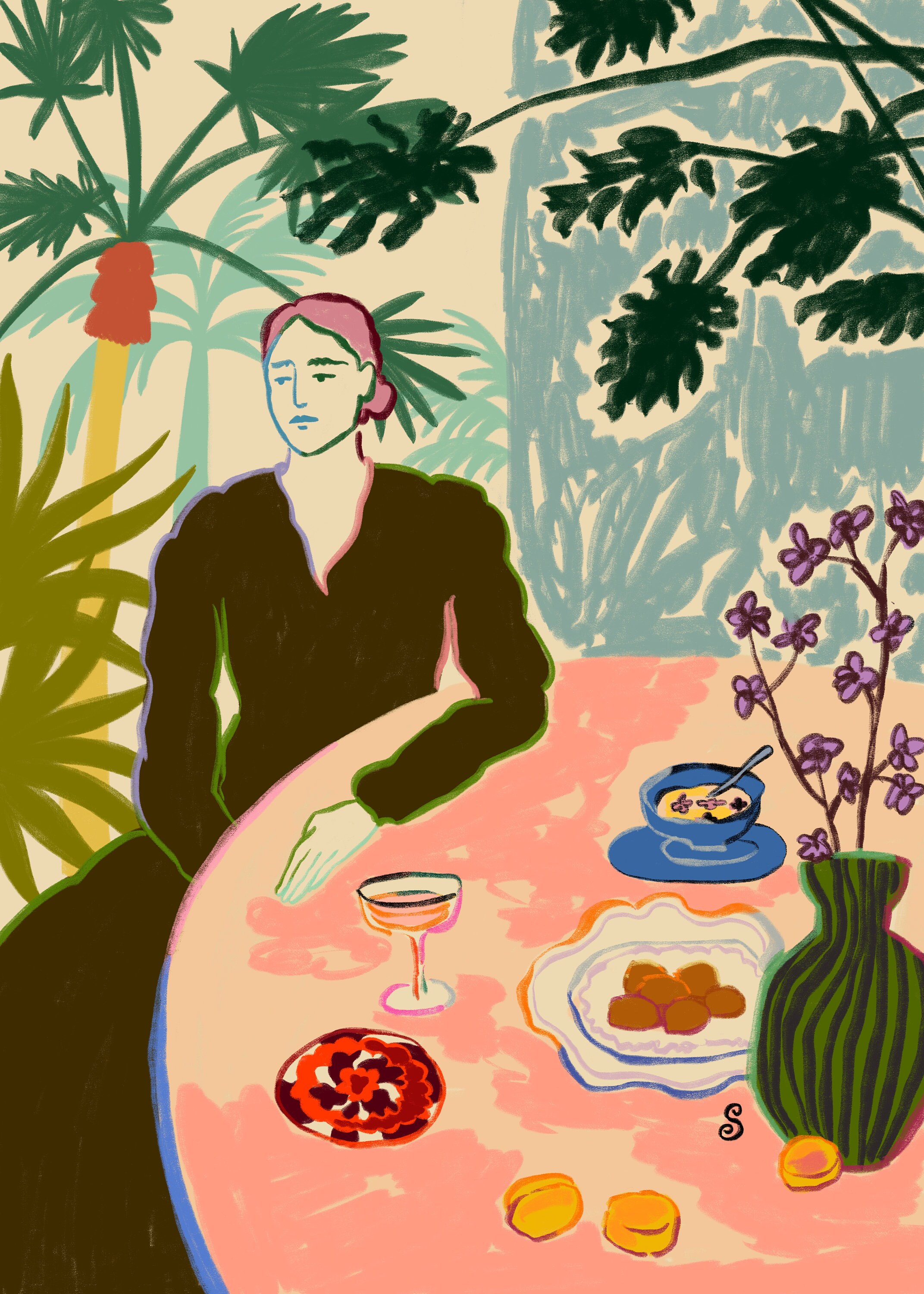TROPICAL BRUNCH digital art print