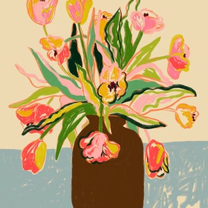 IMPRESIÓN DE ARTE DIGITAL TULIPS