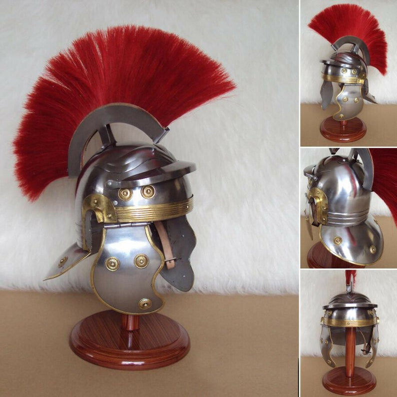 New Medieval Roman Centurion Armor Helmet Spartan Costume Helm Etsy