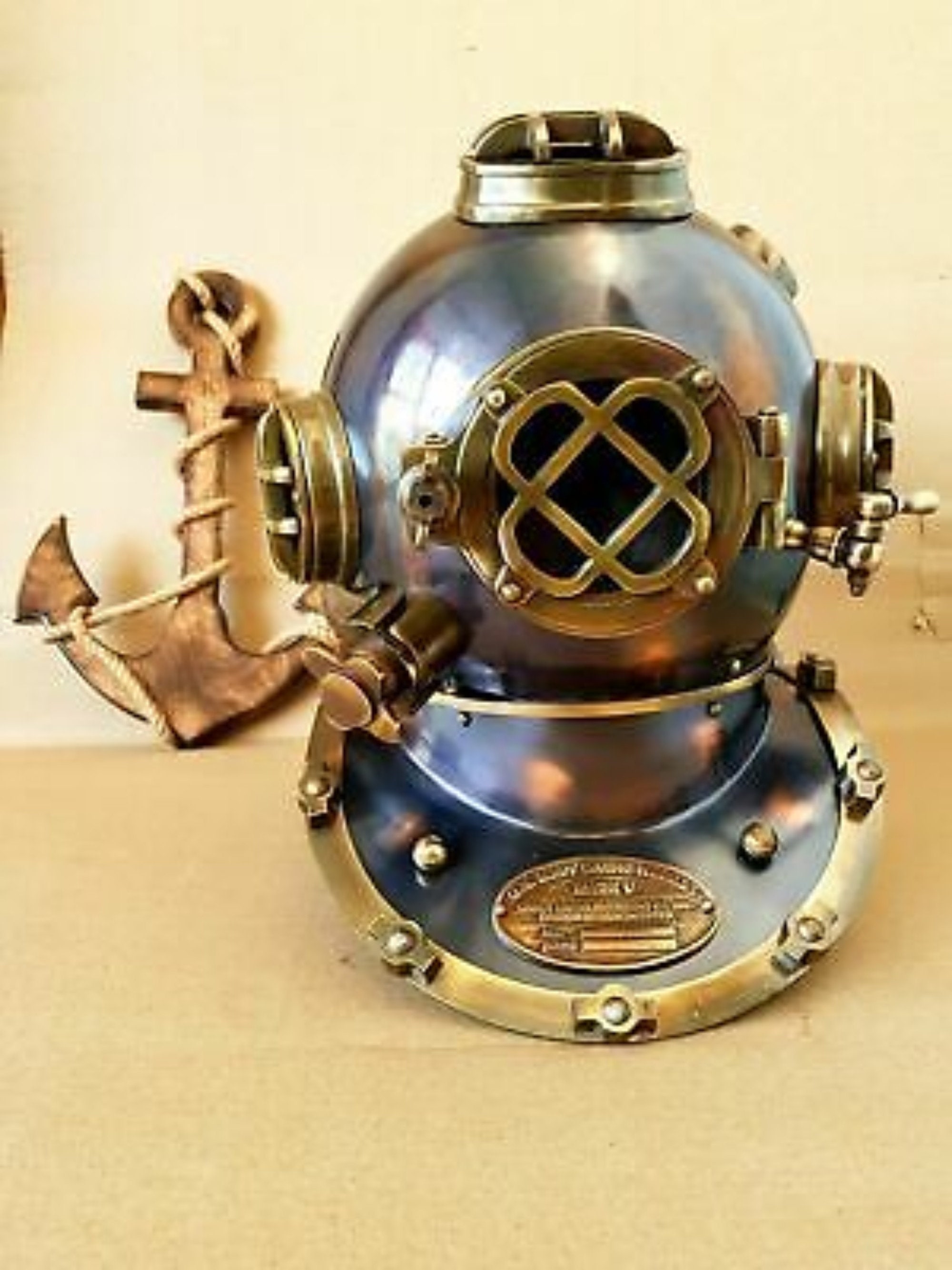 antique Deep Sea Scuba U.S Navy Mark V Diving Divers Helmet Brass 18G SCA Gift antique Deep Sea Scuba U.S Navy Mark V Diving Divers Helmet Brass 18G SCA Gift