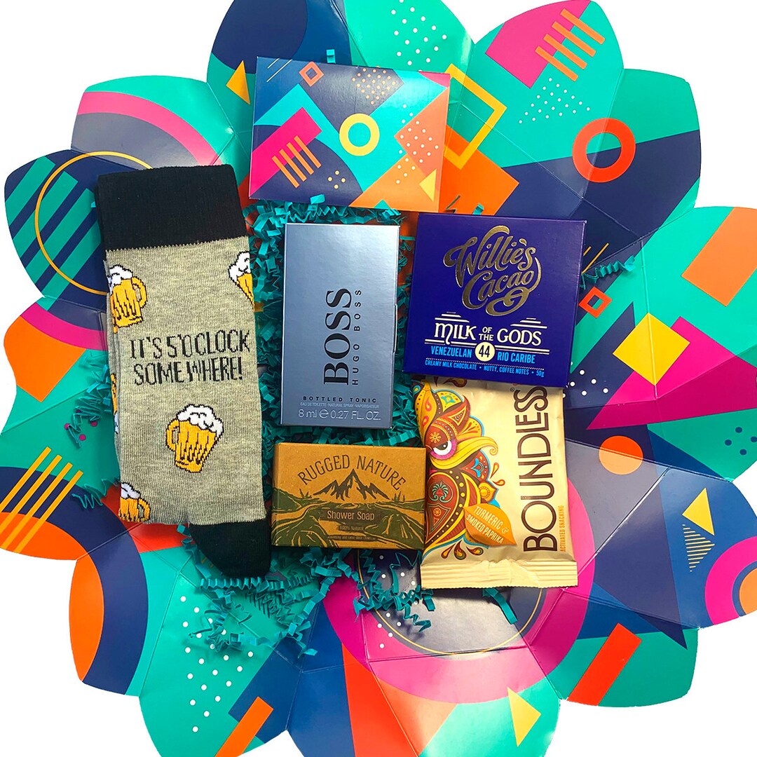 Mens Gift Box Gift Box for Man Gift Ideas for Him Unique Gift for Man