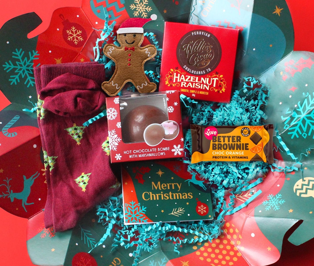 Warm & Cosy Christmas Gift Box A Unique Christmas Gift Box Etsy