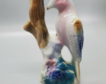 Hand Painted Pair of Ceramic Birds Vintage Mid Century Made in Japan