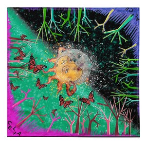 All-over print bandana moon sun original