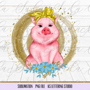 Cute pig funny design sublimation , Sublimation Designs Download, Clipart, Printable File, Digital Download, Iron On Shirt Designs