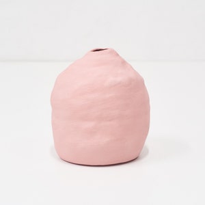 Hand-built pink organic ceramic vase image 2