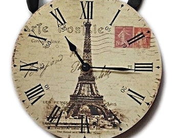 Toudorp 14 Inch Wall Clock French Vintage Eiffel Tower Style Decor Wall Clock Battery Operated Silent Easy to Read Wooden Wall Clock for Bedroom Living Room Dining Room Decoration Toudorp 14 Inch Wall Clock French Vintage Eiffel Tower Style Decor Wall Clock Battery Operated Silent Easy to Read Wooden Wall Clock for Bedroom Living Room Dining Room Decoration