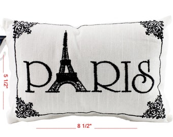 eiffel tower sequin pillow