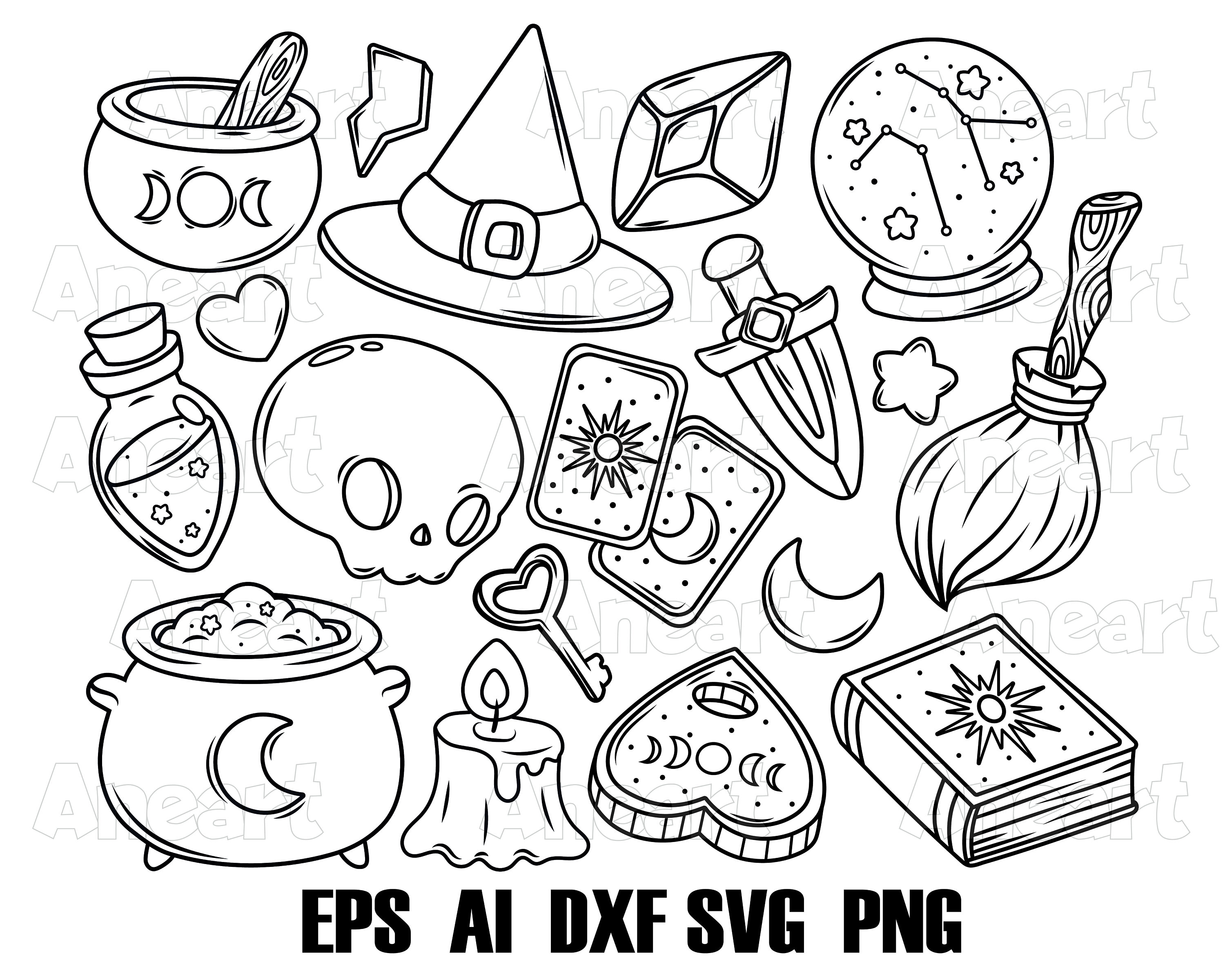 Mystical Svg, Witchy Svg, Witchcraft Svg, Magic Svg, Occult Svg ...