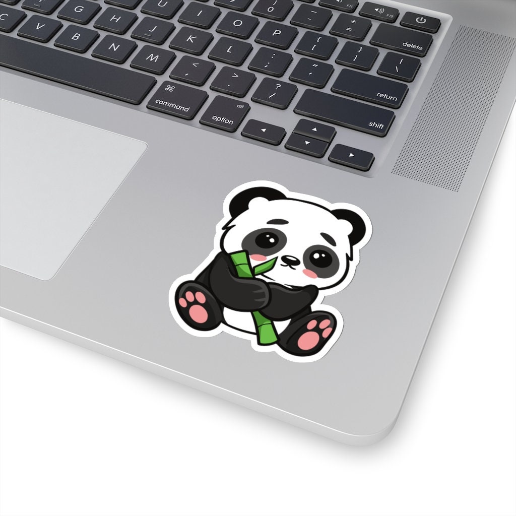 Happy Panda Sticker Baby Panda Laptop Sticker Panda Lover | Etsy