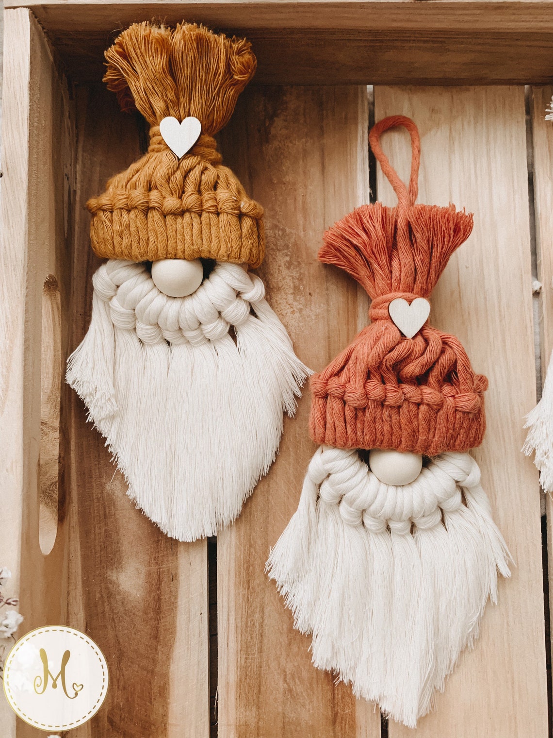 Wichtel Weihnachten Makramee Weihnachtswichtel Geschenk Deko Etsy.de