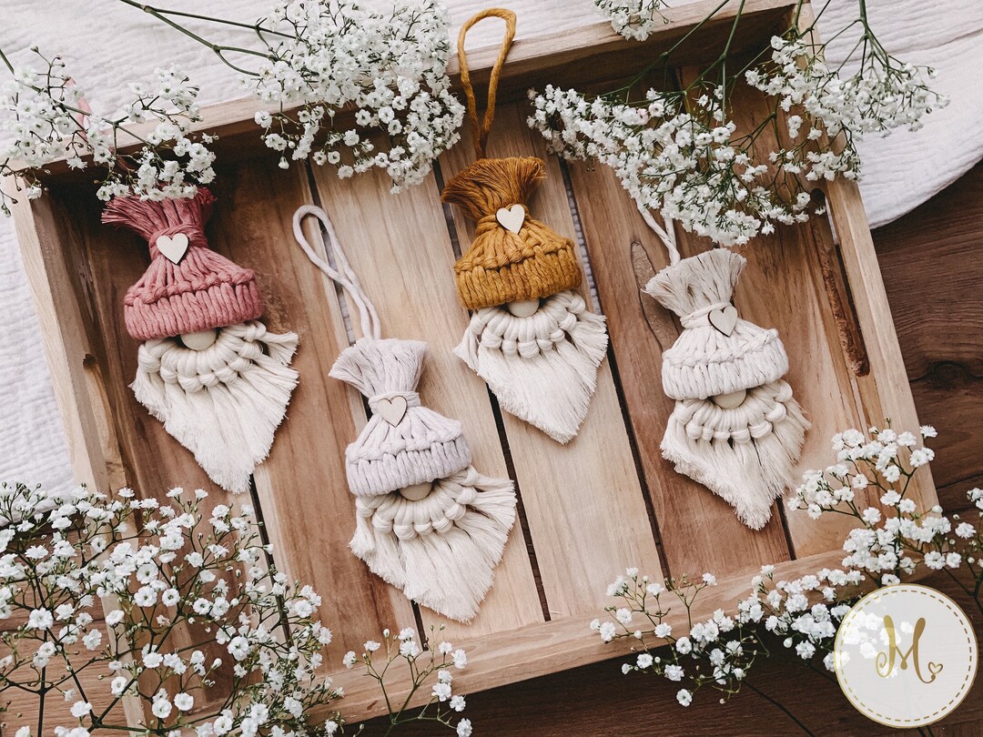 Wichtel Weihnachten Makramee Weihnachtswichtel Geschenk Deko Etsy.de