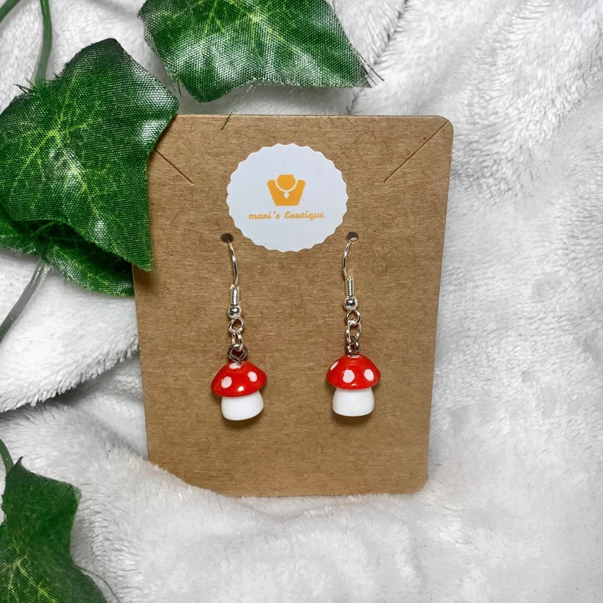 Etsy mushroom earrings deals