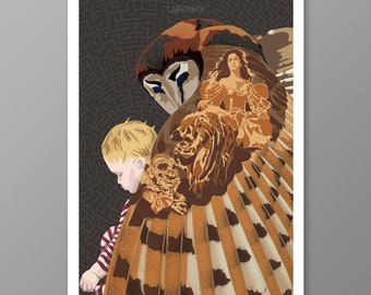 Labyrinth | Alternative Movie Poster | Unique Art Print | Home Decor