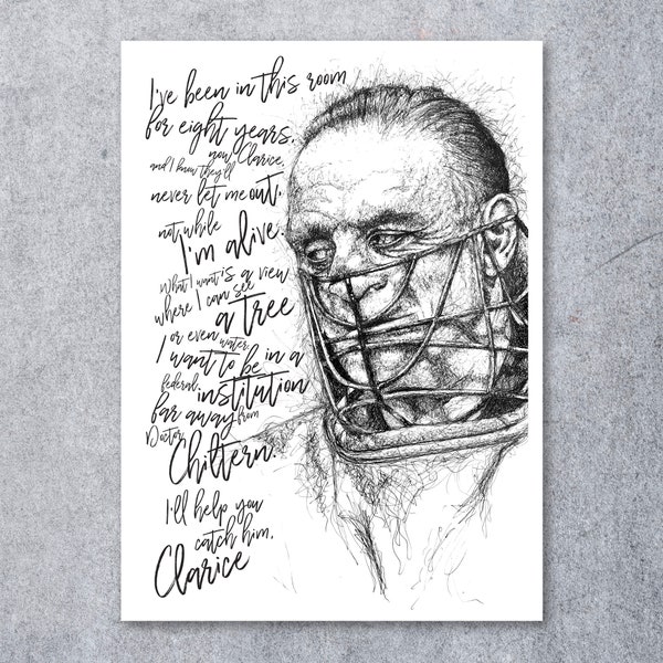 Silence of the Lambs | Movie Quote | Unique Art Print | Home Decor