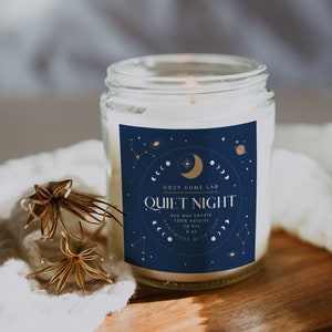 Editable Candle Label Template: DIY Jar Sticker (Canva Template)