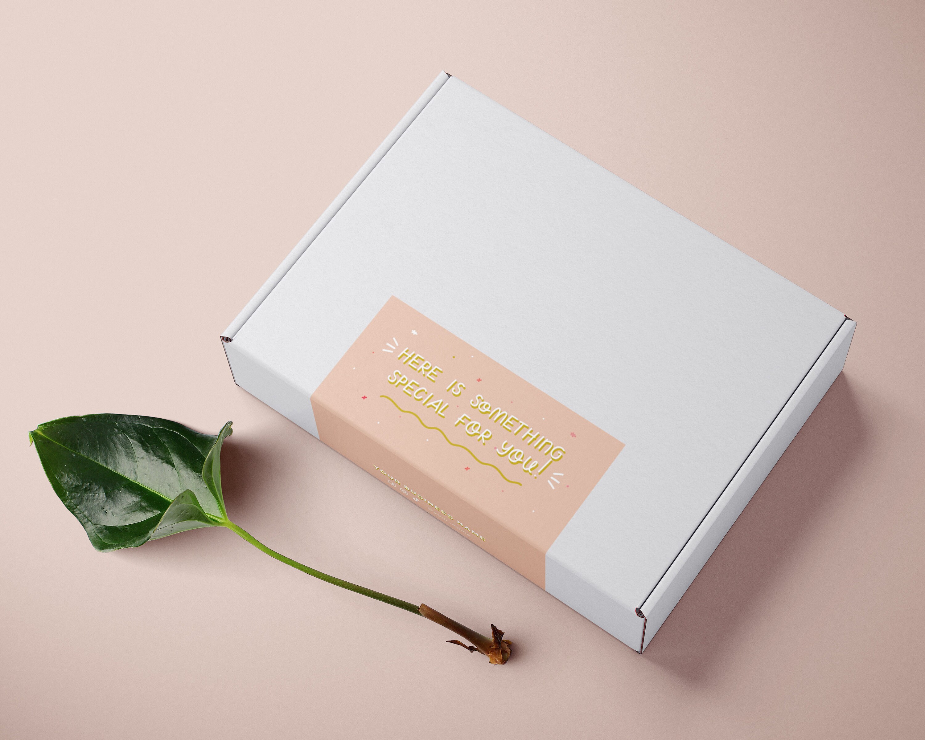 Box Seal Sticker Printable Packaging Sticker Design Etsy