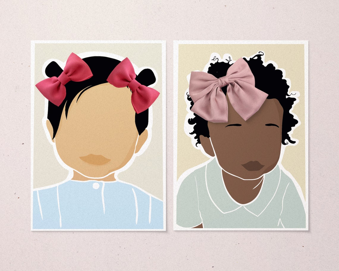 Hair Bow Card SVG Hair Clip Display Card Template Hair Bow Etsy