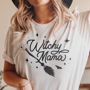 Witchy Mama SVG PNG, Halloween Shirt, Witchy T-shirt Design, Halloween SVG,  Funny Halloween Mama Cup, Sublimation Design Download