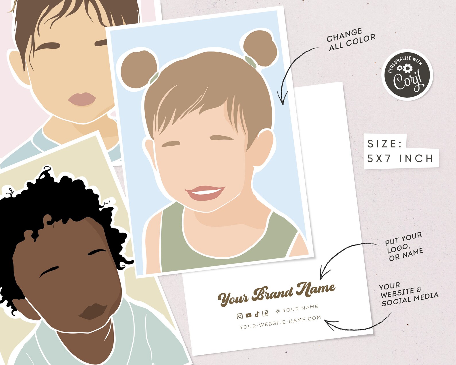 Hair Bow Card SVG Hair Clip Display Card Template Hair Bow Etsy