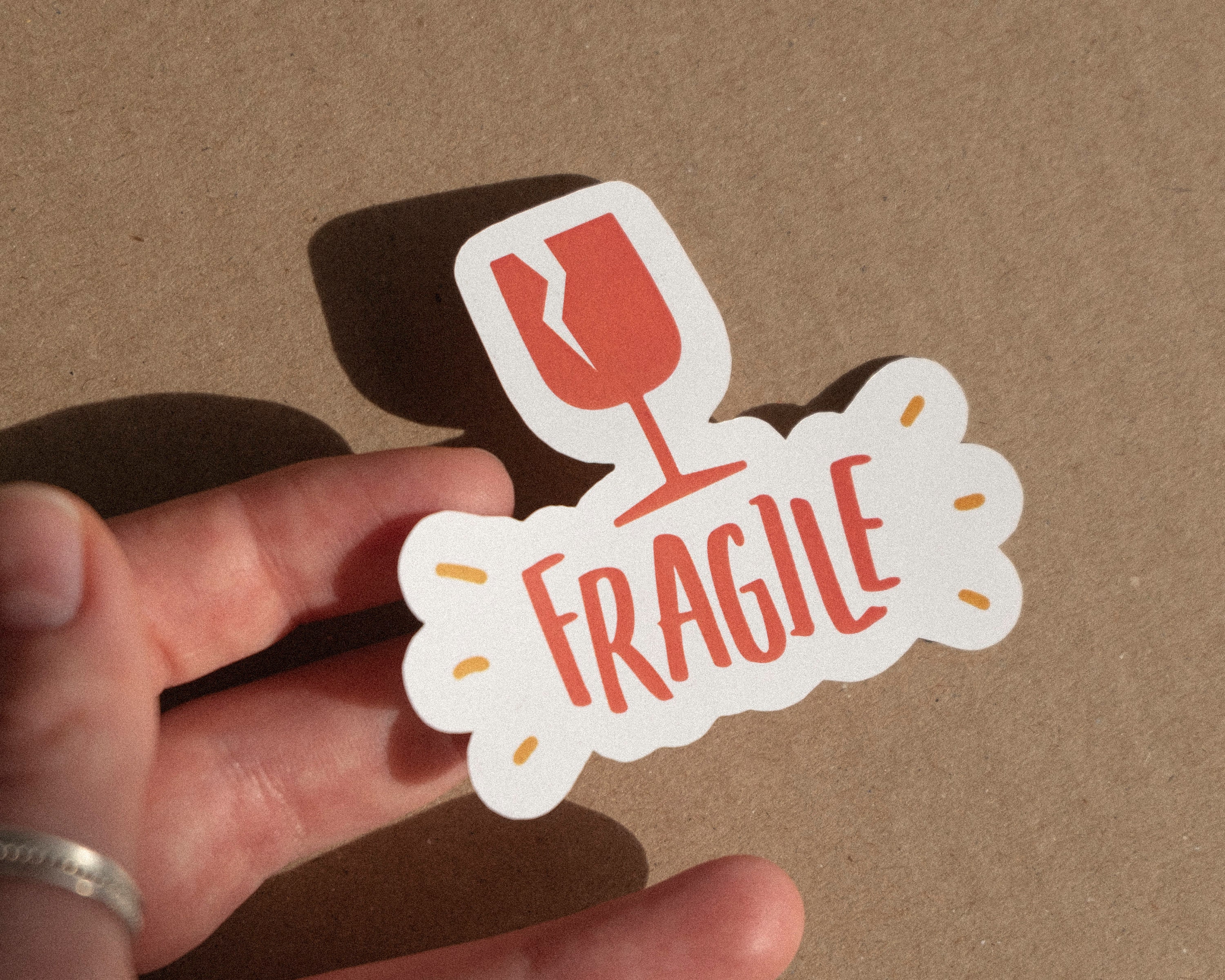 Fragile Sticker Packaging Stickers Christmas Printable | Etsy