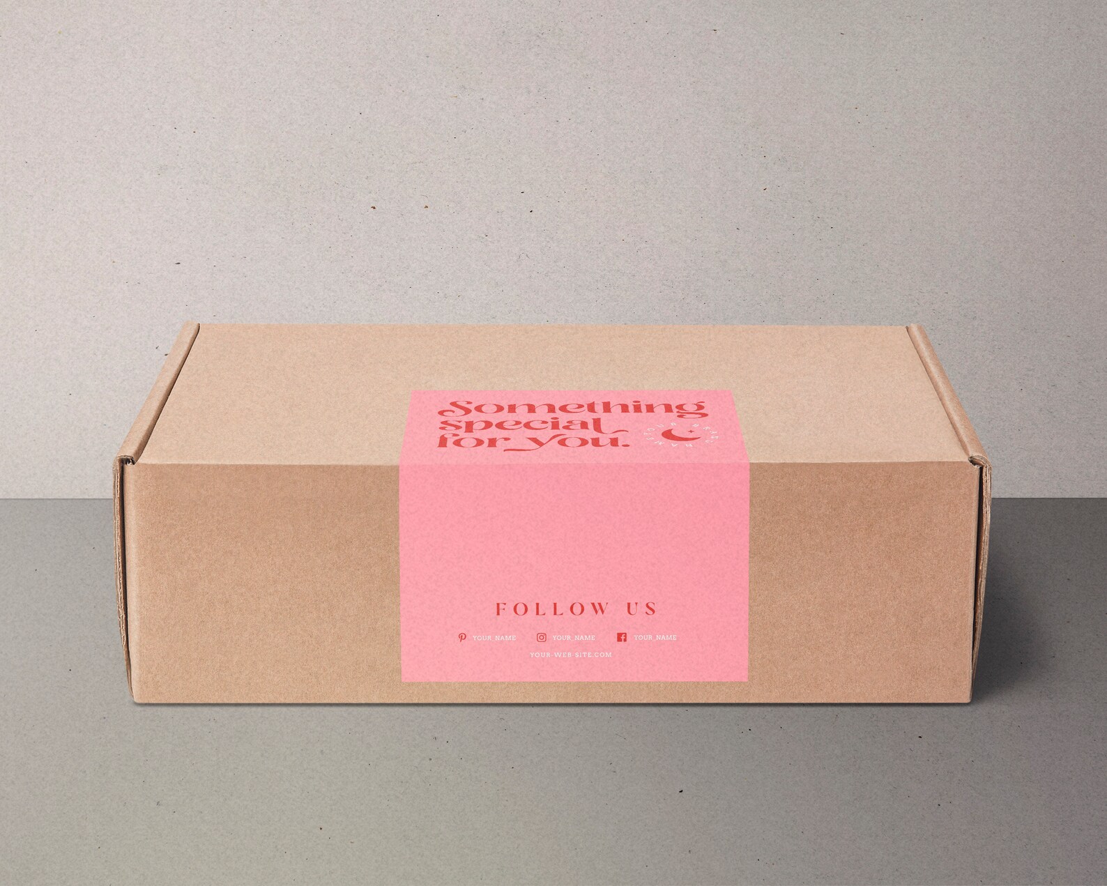 Box Seal Template Box Label Template Printable Packaging | Etsy