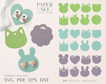 Earring Display Card, SVG, Earring Holder Template, Jewelry Packaging, Stud Earring Holder Card, Earring Hang Tag SVG,