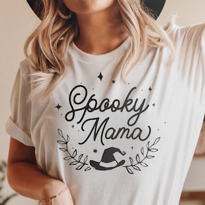 Spooky Mama SVG, Spooky Shirt PNG, Halloween Shirt, Spooky Halloween SVG, Funny Halloween Mama Cup, Witch shirt, Sublimation Design Download