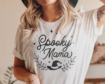 Spooky Mama SVG, Spooky Shirt PNG, Halloween Shirt, Spooky Halloween SVG, Funny Halloween Mama Cup, Witch shirt, Sublimation Design Download