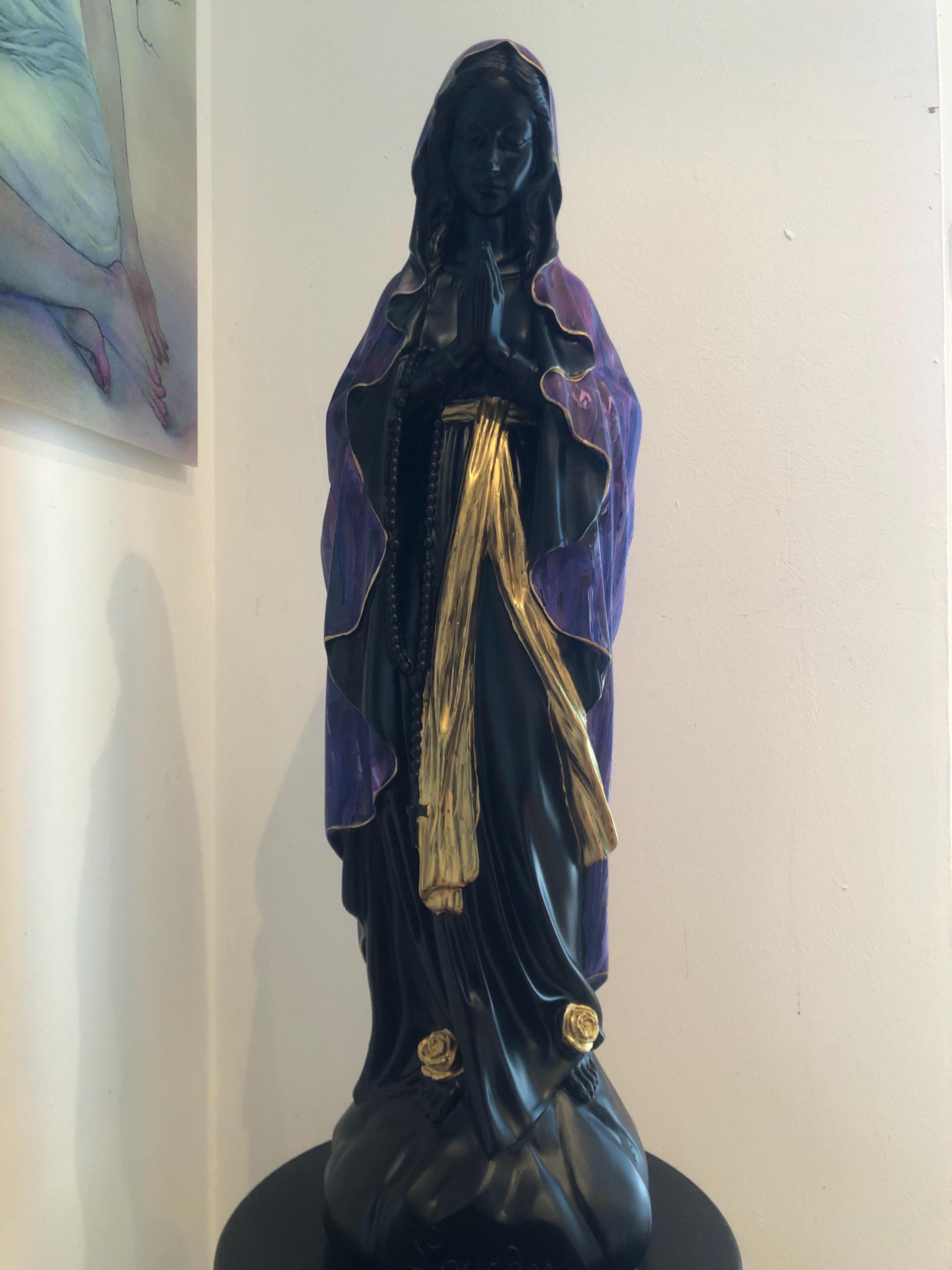 Czarna Dziewica. Malowane ręcznie. 68cm