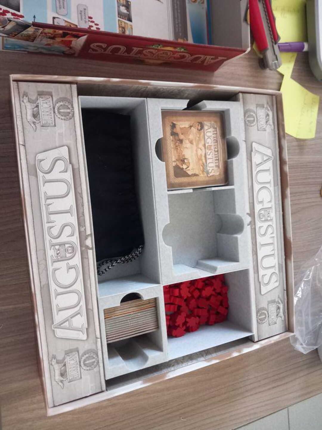 Augustus Board Game Insert | Modular Organizer | 3D Printed Roman Bingo ...