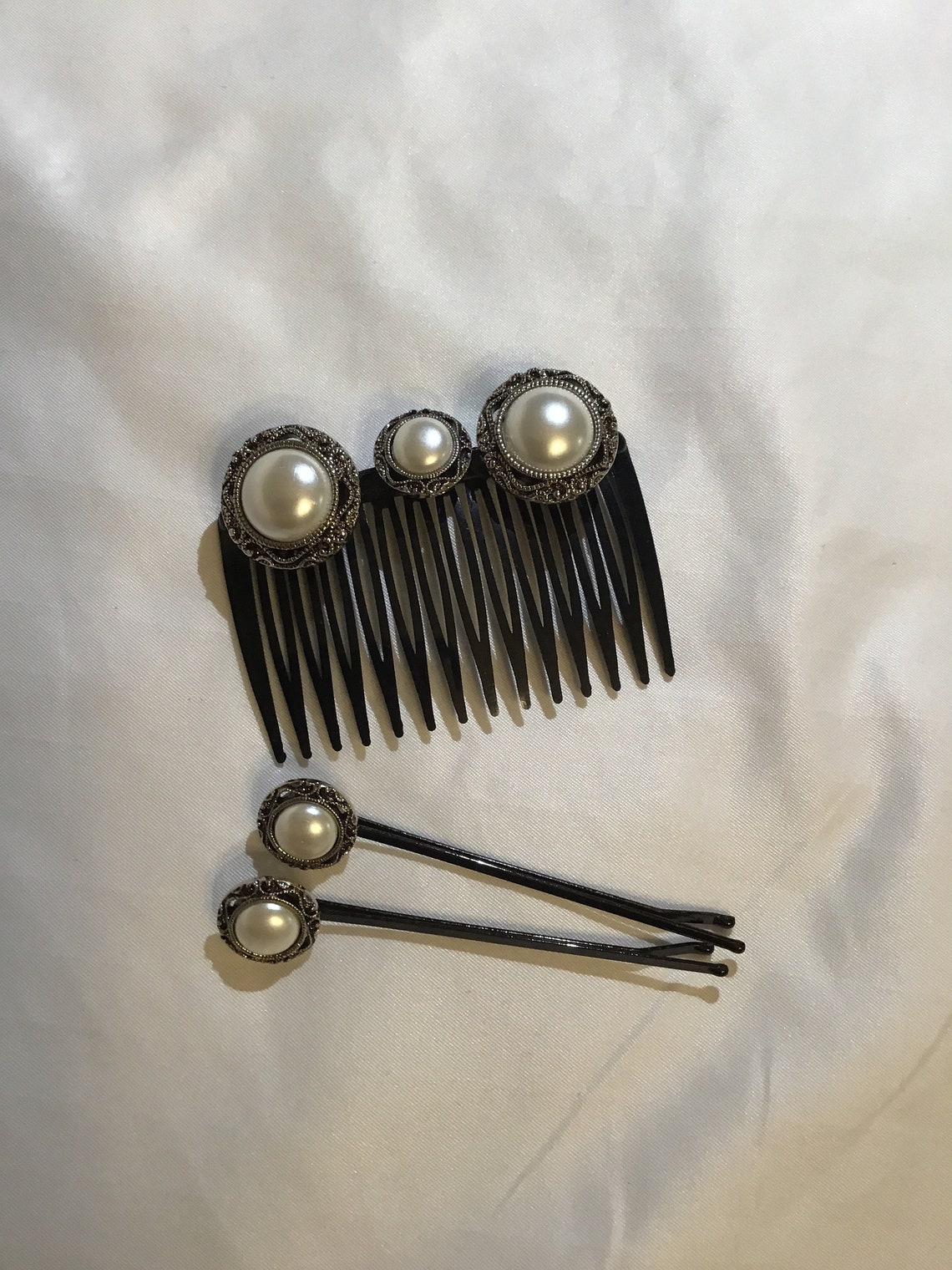 Custom Matching Hair Comb and Hair Clips/pins 001 Etsy