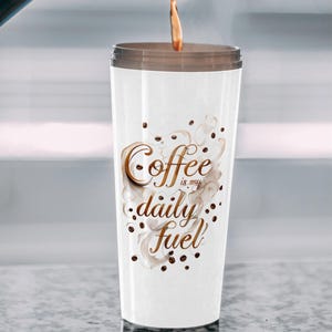 Il caffè è il mio carburante quotidiano, Clipart amanti del caffè, PNG trasparente, download istantaneo