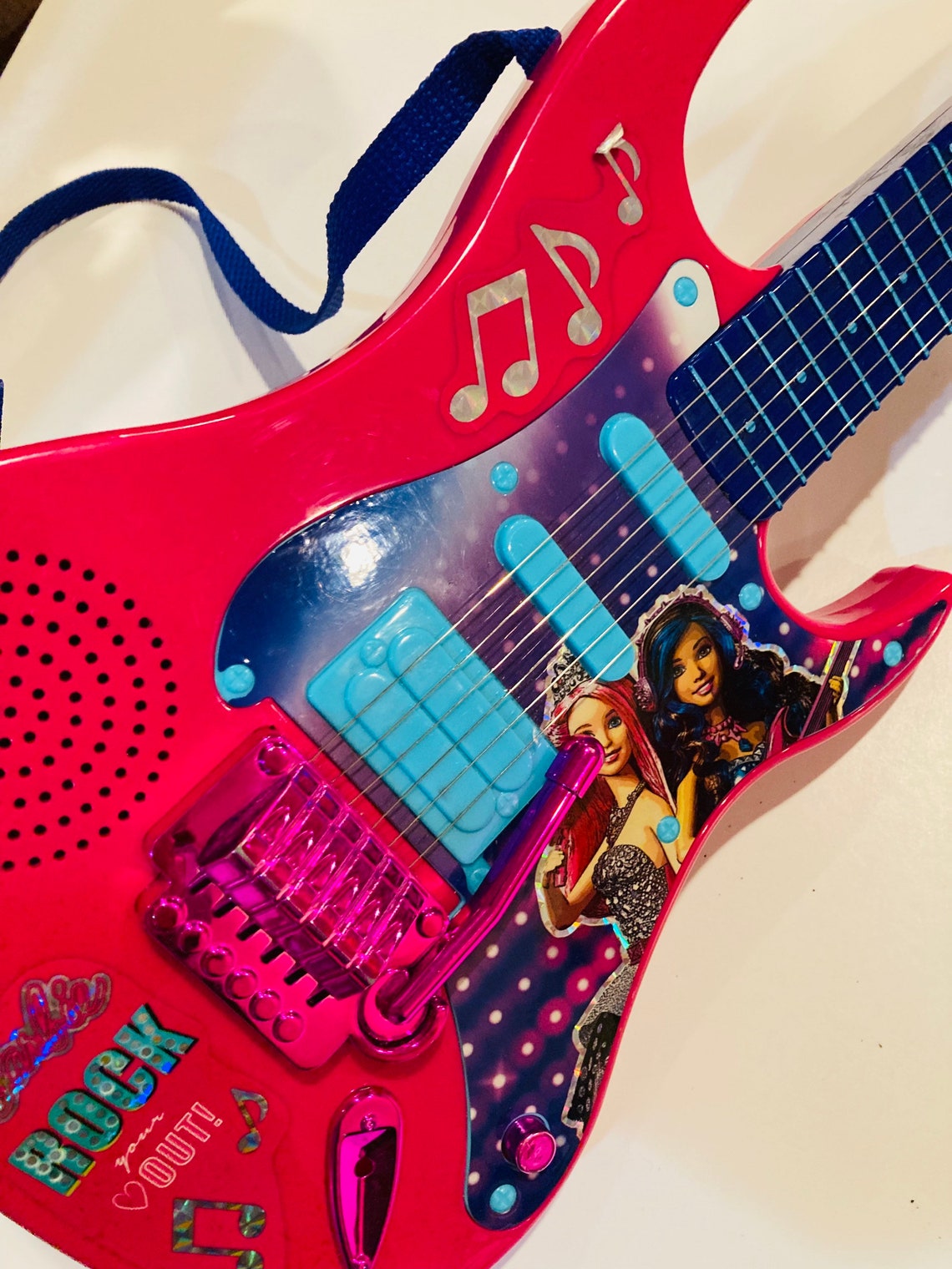 Mattel Barbie electric guitar Barbie rock & royal electric | Etsy