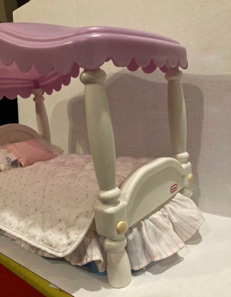 Little tikes My size Barbie canopy bed & little tikes bedding Etsy