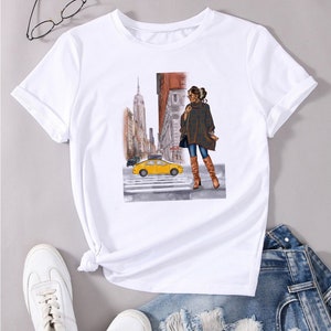 Desi in NYC T-Shirt: Bollywood Fashion, Südasiatische Kunst Tee