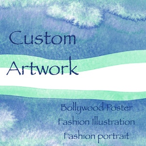Custom Bollywood Wall Art, Desi Fashion Illustration, Fashion Portrait | Desi Wall Art,  Personalized  Art, Digital Printable DesiArt Print