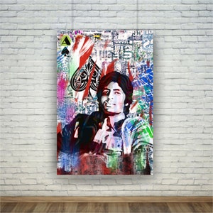 Ace of Spade - Amitabh Bachchan | Bollywood Wall Art | Digital Download Printable | Art Print