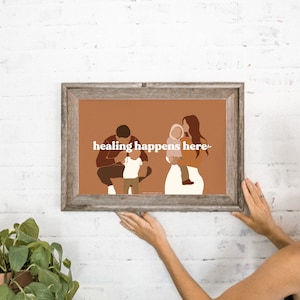 New! Healing Happens Here Poster for Chiropractic Office