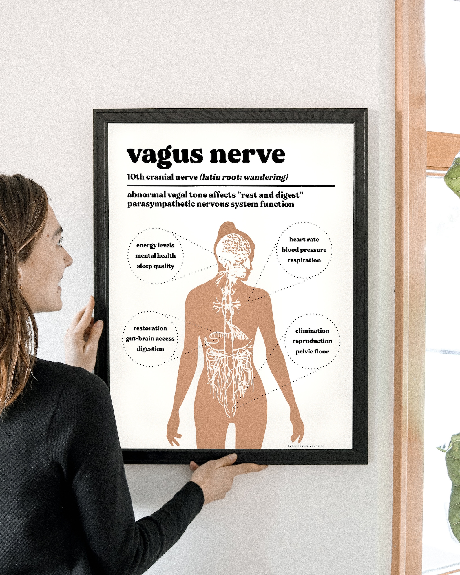 NEW Vagus Nerve Rest and Digest Print for Etsy