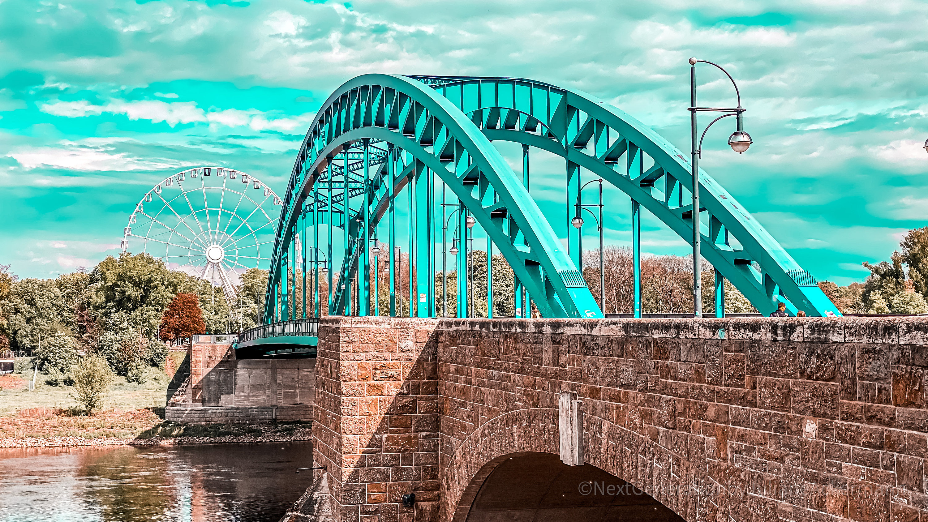 Magdeburg Star Bridge with Wheel of Hope 2020 Etsy